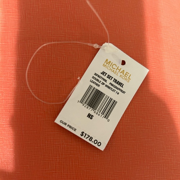 Michael kors pourse jet set travel pink grapefruit new - Picture 4 of 4